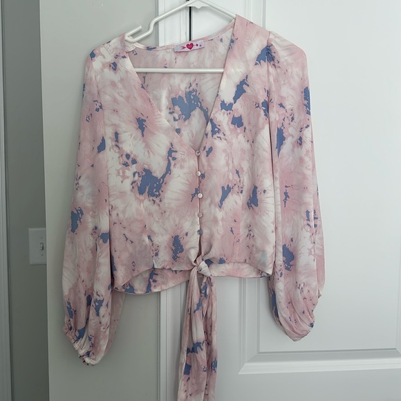 Buddy Love Tops - Buddy Love Tie Blouse Size Medium